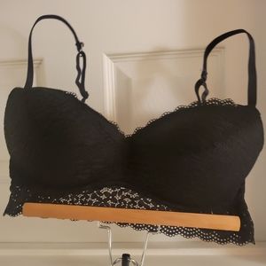 Black lace bralette